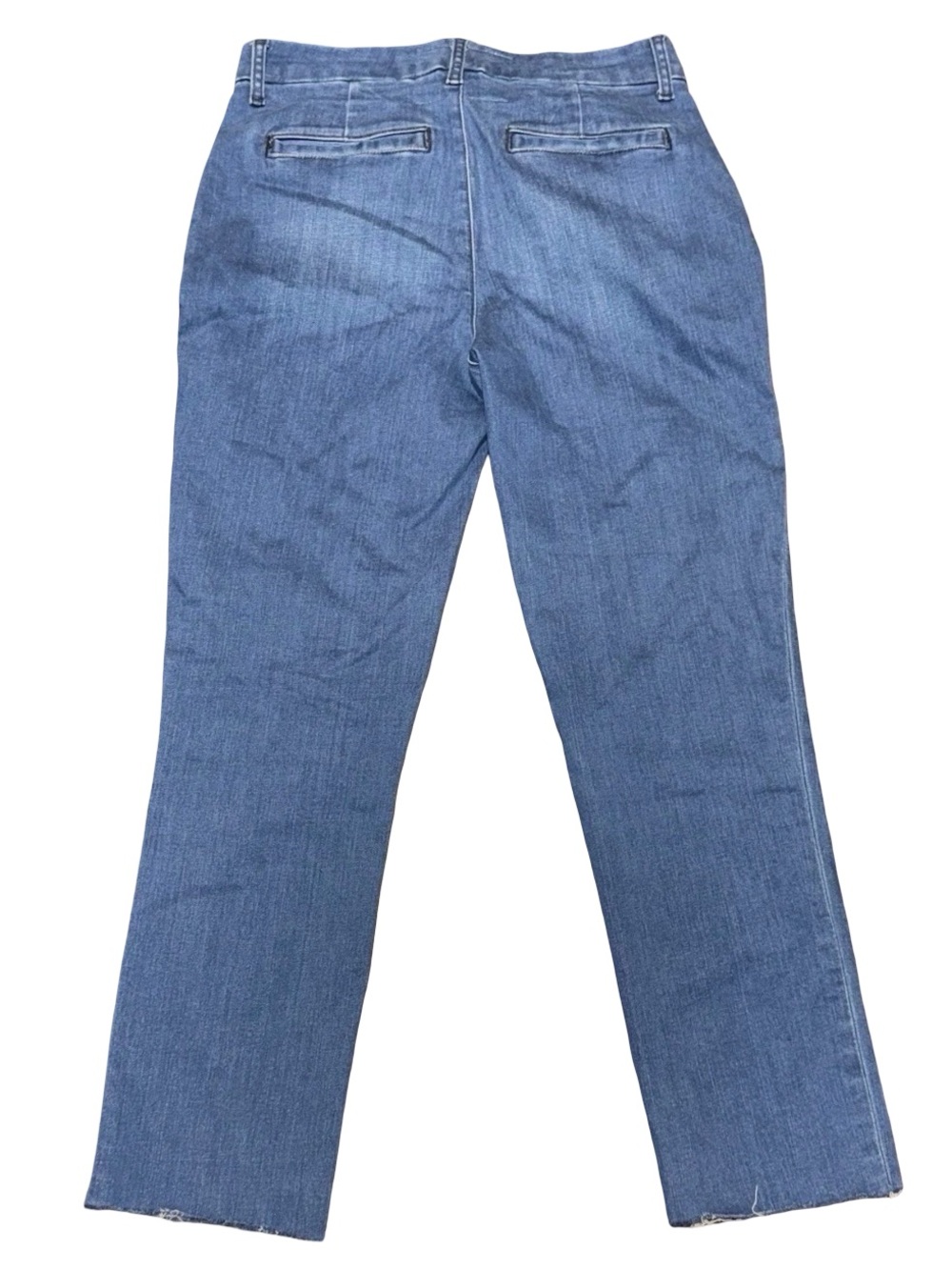 Frank & Eileen Women’s Wicklow Raw Hem Blue Denim Jeans Size 4 - Picture 5 of 10